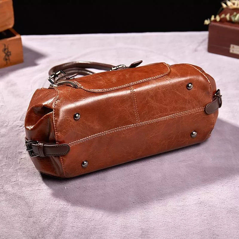 Lederen Schouderhandtas Valentina Stijlvol Design