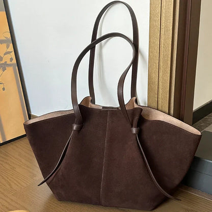 Vegan Shopper Tas – Stijlvolle Suède Reistassen voor Dames