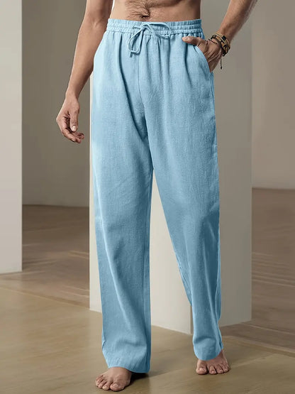 Linnen Broek Zomerse Comfortabele Stijl voor Mannen