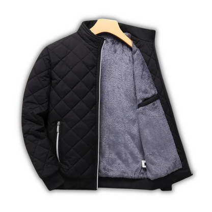 Heren Jas Gewatteerd Fleece Lining Warm en Comfortabel