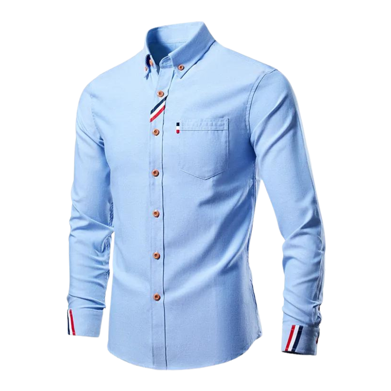 Elegante Heren Overhemd Lange Mouwen Transpirerend - StudioMarella