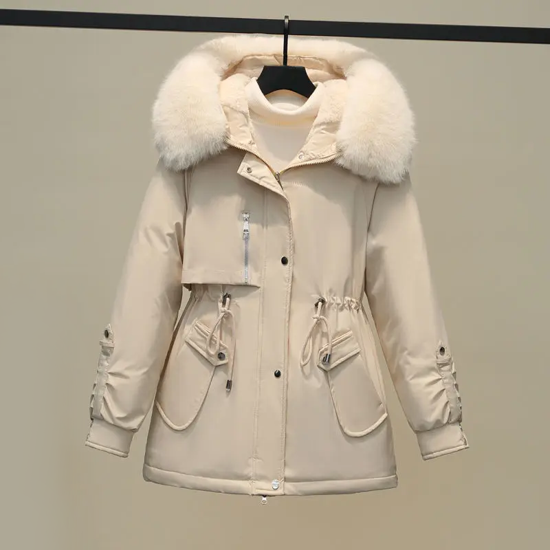 Dames Winterjas Gewatteerd met Bontkraag Warm en Luxe - StudioMarella