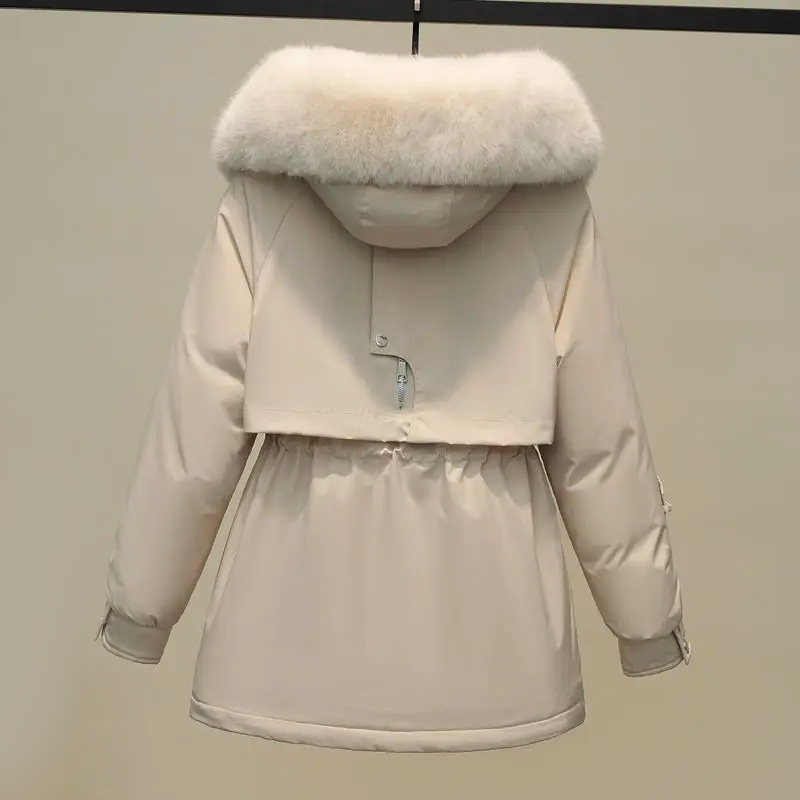 Dames Winterjas Warm Gewatteerd met Bontkraag Luxe Design