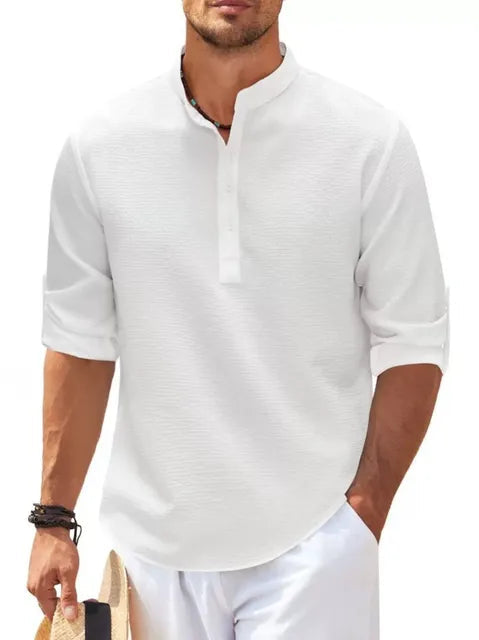 Herenshirt van Katoen en Linnen Elegante en Ademend - StudioMarella
