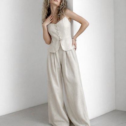 Dames Gilet en Broek Set - Comfortabel en Modern