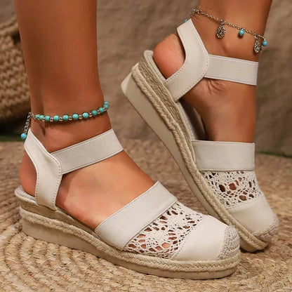 Dames Hak Sandalen Comfortabel Gesloten Teen - StudioMarella