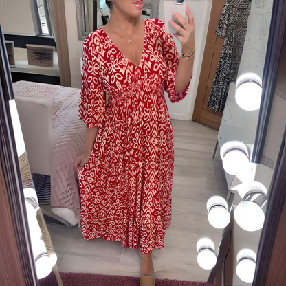 Elegante Zomerjurk V-hals Licht en Comfortabel - StudioMarella