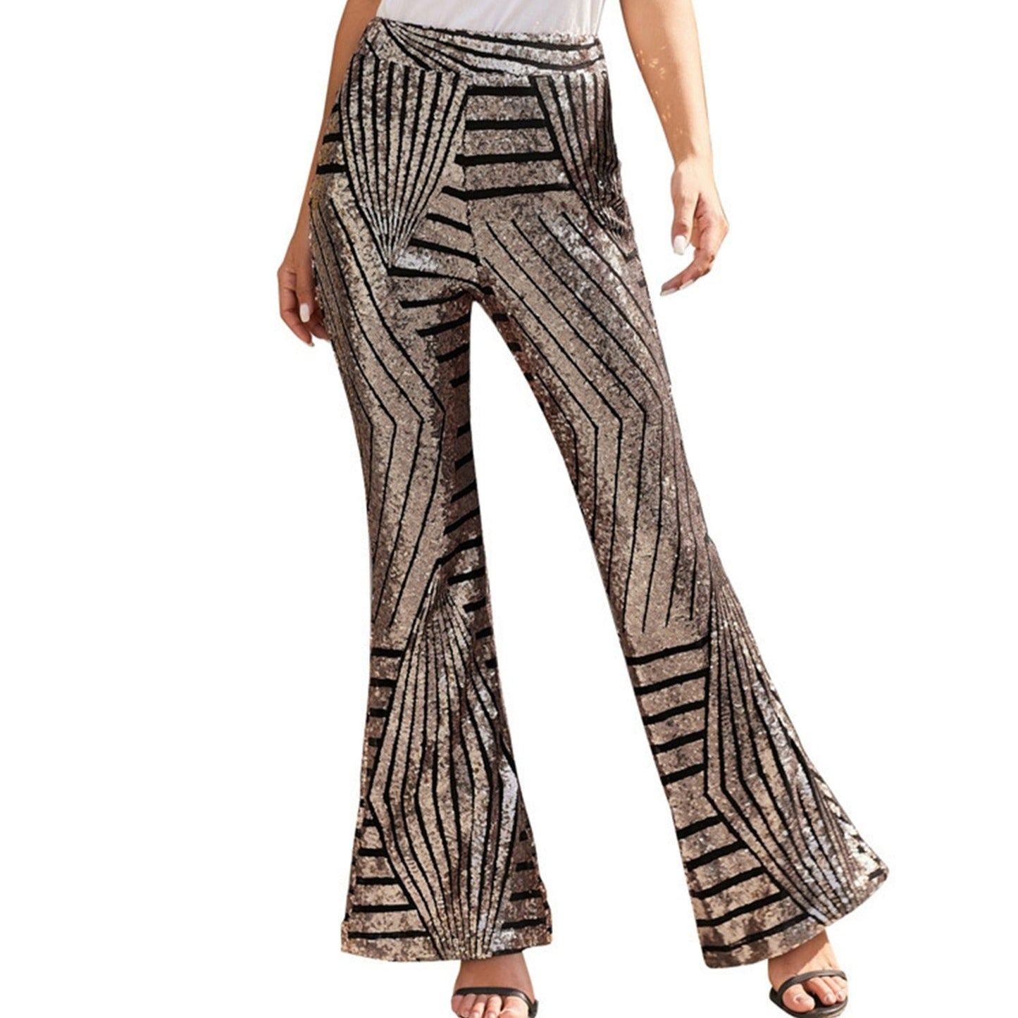 Glitter Pantalon Feestelijke Pailletten Broek