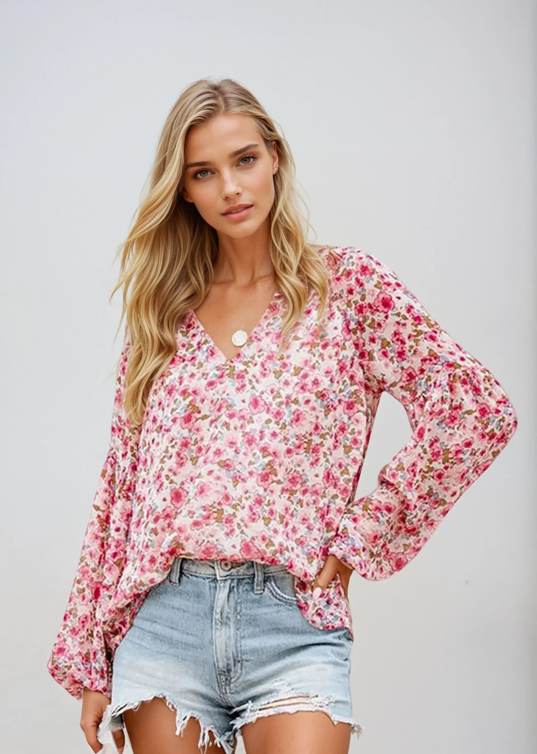 Bloes Blumenprint Casual Vrouw - StudioMarella