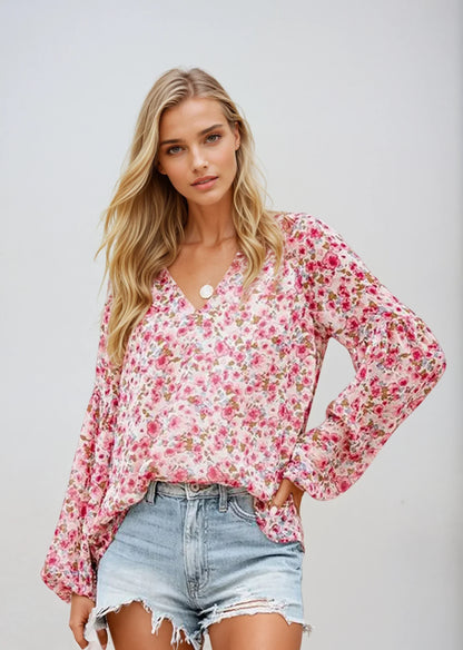 Bloes Blumenprint Casual Vrouw - StudioMarella