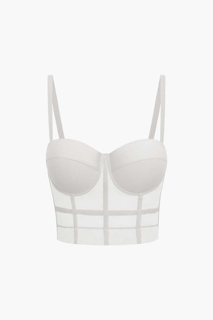 Dames Corset Bustier ademend maaswerk
