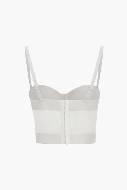 Dames Corset Bustier ademend maaswerk