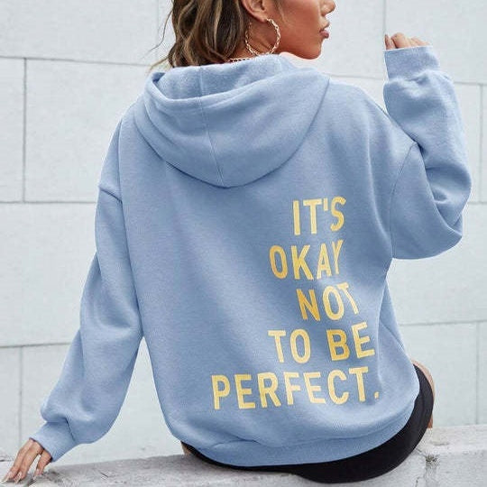 Luna Oversized Hoodie Goudkleurige Details Luxe Stof
