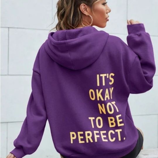 Luna Oversized Hoodie Goudkleurige Details Luxe Stof