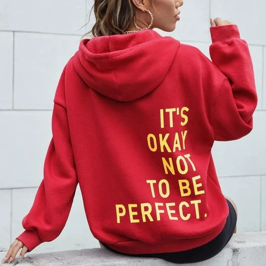 Luna Oversized Hoodie Goudkleurige Details Luxe Stof