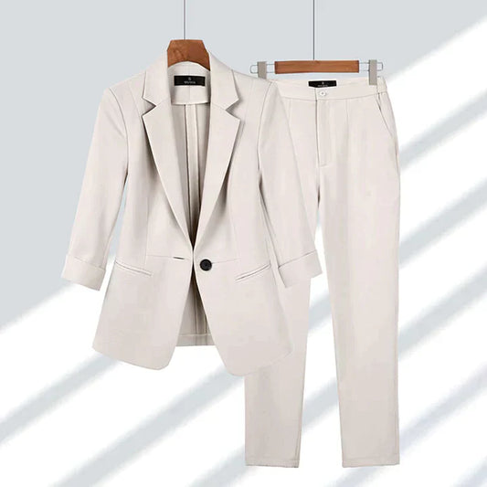 Damesset met Broche en Oorbellen Zilverkleurig Elegant - StudioMarella