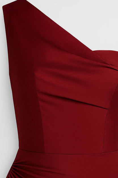 Elegante One Shoulder Maxi Jurk voor Dames met Split