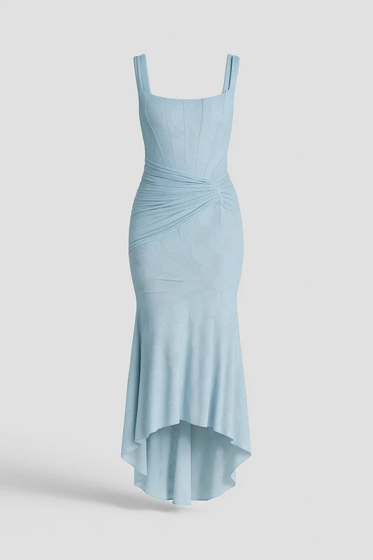 Mouwloze Maxi Jurk voor Dames Asymmetrische Zoom Elegante Stijl - StudioMarella