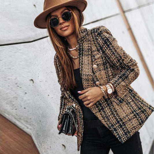 Dames Blazer Klassiek Eenknops Sluiting Elegant Design - StudioMarella