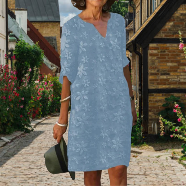 Ava | Comfortabele en veelzijdige jurk met bloemenprint 3