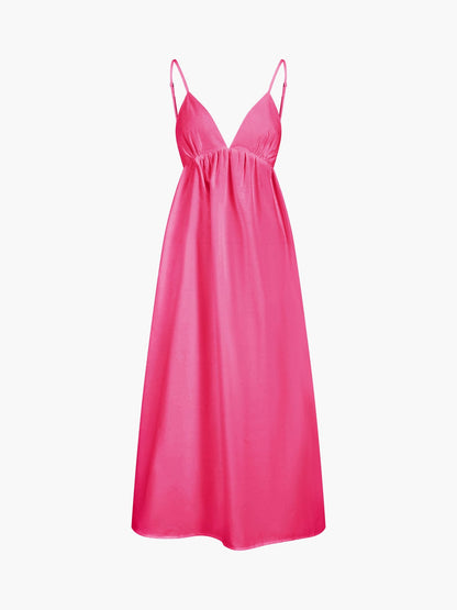 Zomerjurk Maxi Elegant Rugloos met Cut-Out Details