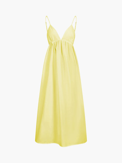 Zomerjurk Maxi Elegant Rugloos met Cut-Out Details