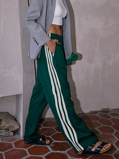 Pantaloni Patchwork Streepjes
