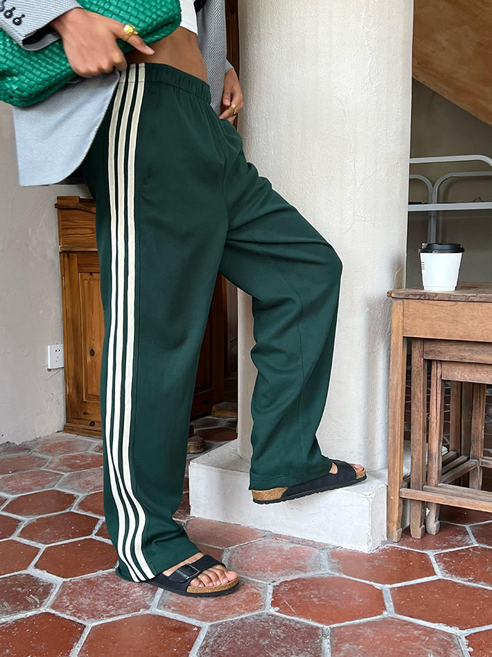 Pantaloni Patchwork Streepjes