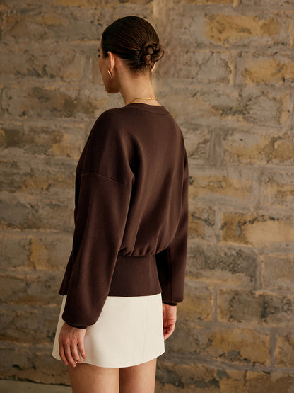 Gouden Knopen Cardigan voor Vrouw