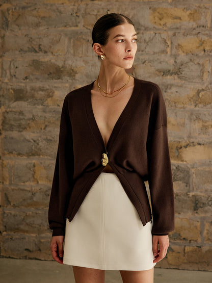 Gouden Knopen Cardigan voor Vrouw - StudioMarella