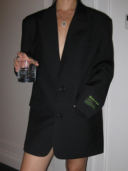 Dames Blazer Klassiek Comfortabel Oversized Model