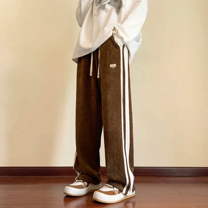 Heren Sweatpants met Strepen Rechte Pijpen Comfortabel - StudioMarella