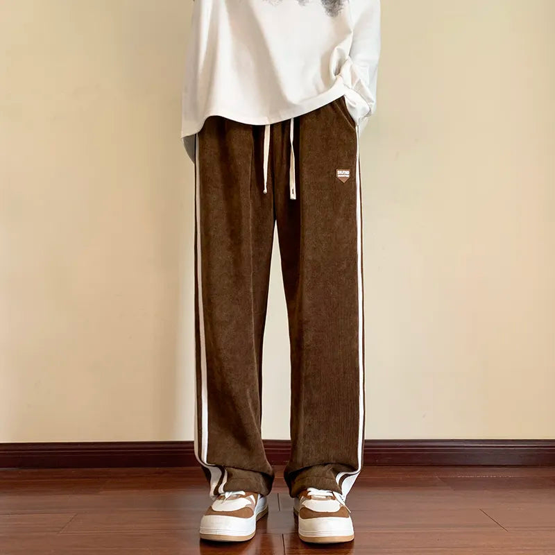 Heren Sweatpants met Strepen Rechte Pijpen Comfortabel