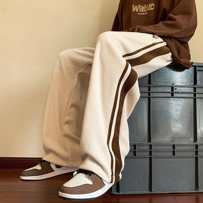 Heren Trainingsbroek Baggy met Strepen Comfortabele Fit