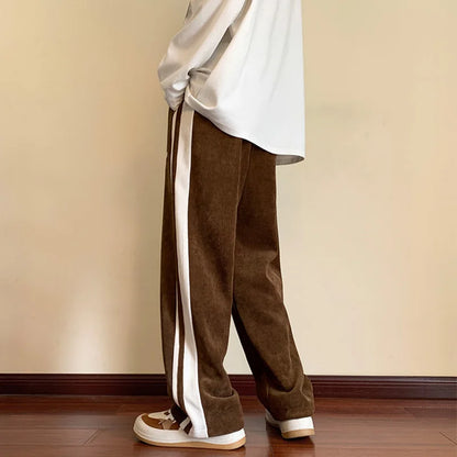 Heren Trainingsbroek Baggy met Strepen Comfortabele Fit