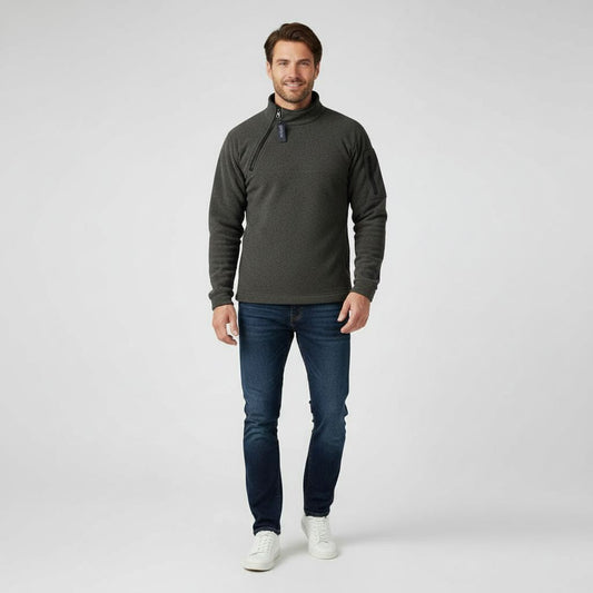 Heren Fleece Trui Warm en Ademend voor Buiten - StudioMarella