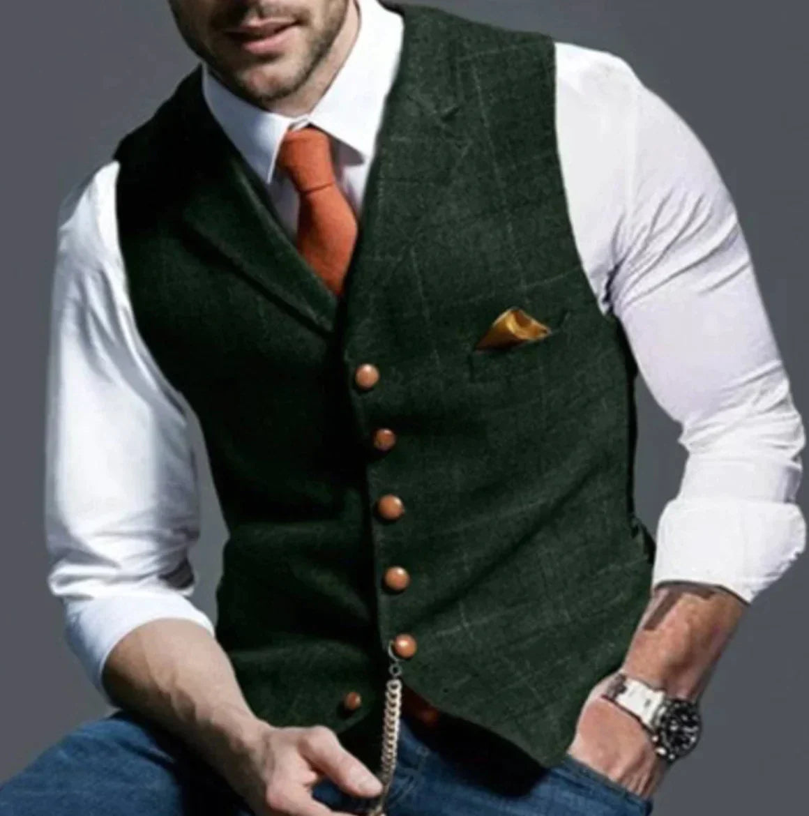Dante Gilet Elegant Heren