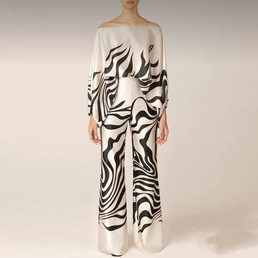 Dames Pyjama Set Satijn Zacht Tweedelig Elegante Slapen - StudioMarella