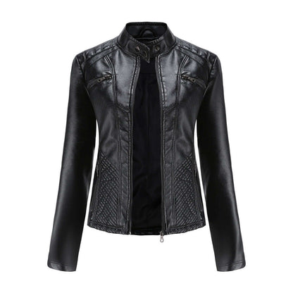 Dames Leren Jas Elegante Klassieke Stijl - StudioMarella