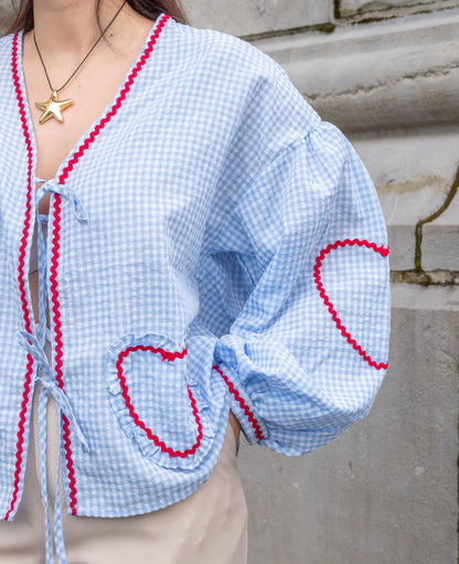 Vrouwen Top met Hartjesprint ZomerJurk Stijl