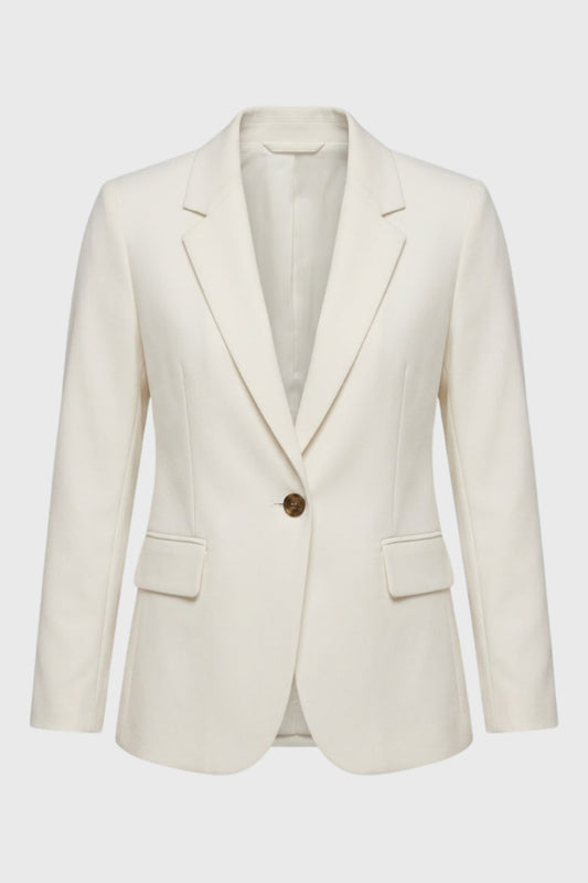Dames Blazer Getailleerd Chique Enkelvoudige Knoopsluiting - StudioMarella