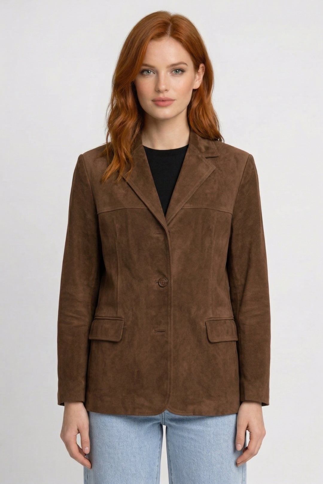 Dames Blazer Klassiek Getailleerd Met Revers