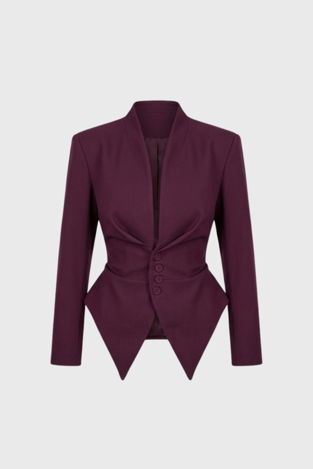 Dames Blazer Getailleerd met Peplum en Diepe V-hals Elegant - StudioMarella