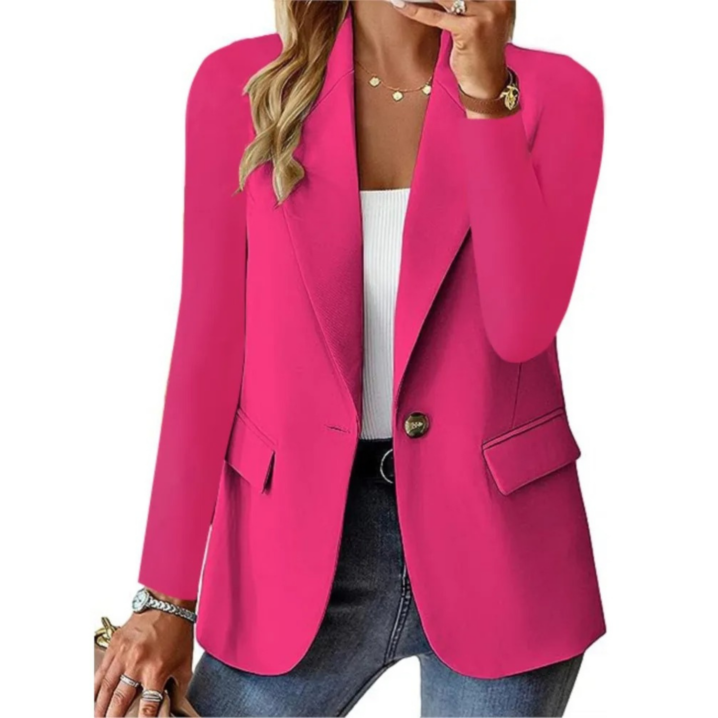 Dames Blazer Klassiek Elegant Lange Mouw