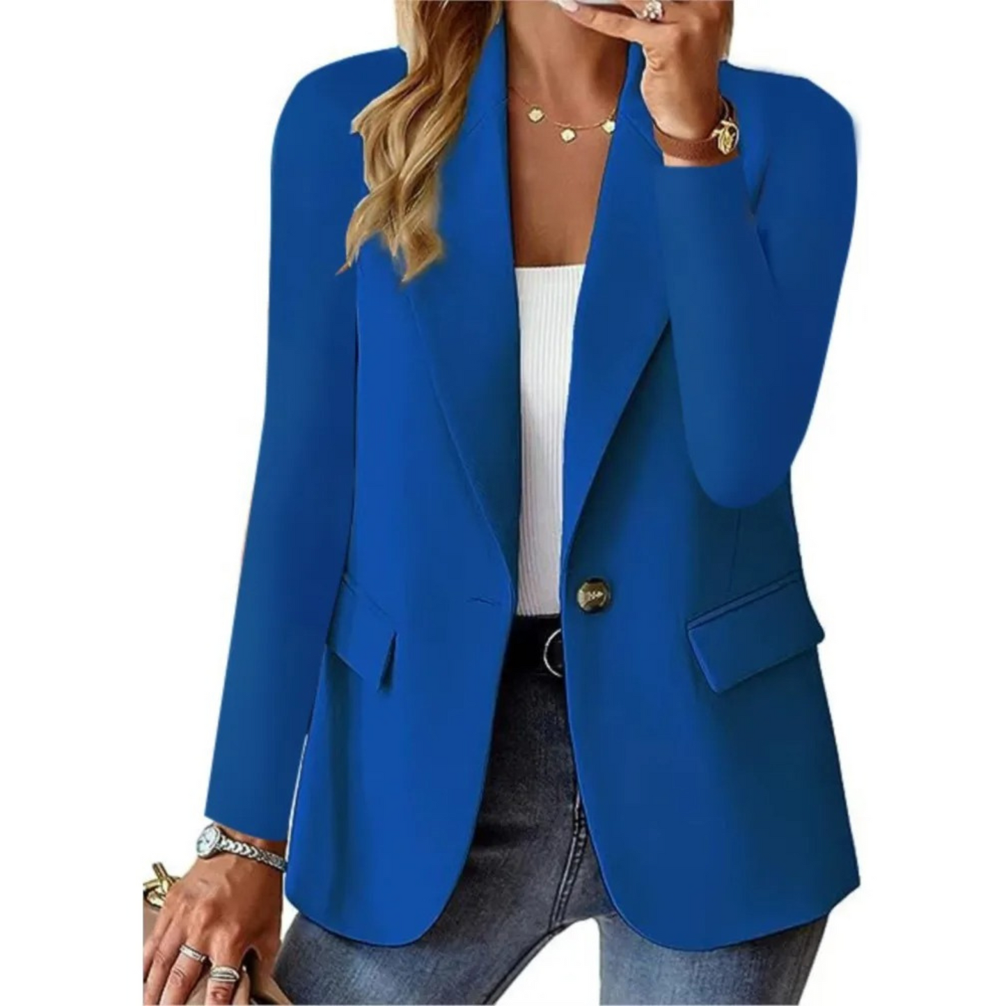 Dames Blazer Klassiek Elegant Lange Mouw
