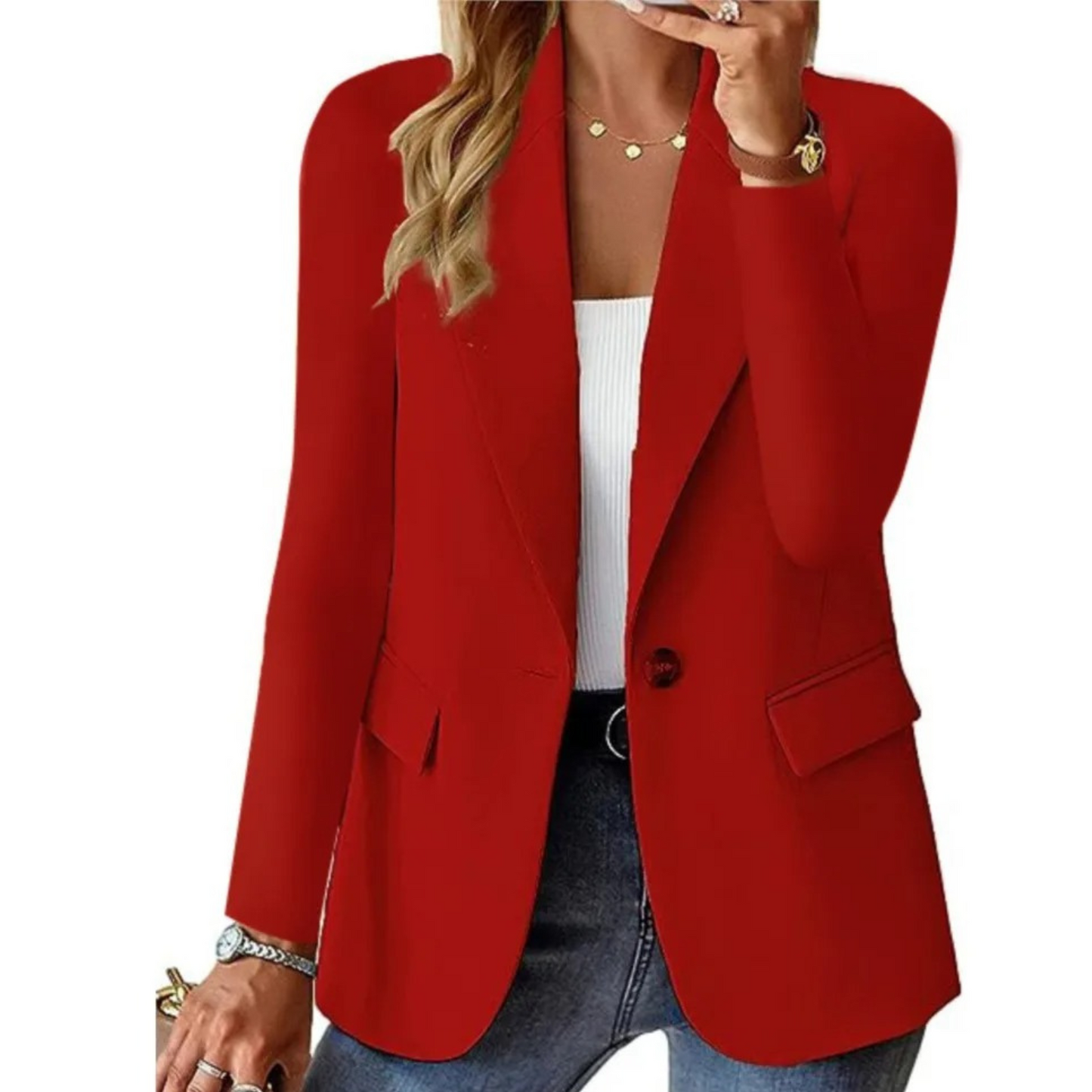 Dames Blazer Klassiek Elegant Lange Mouw