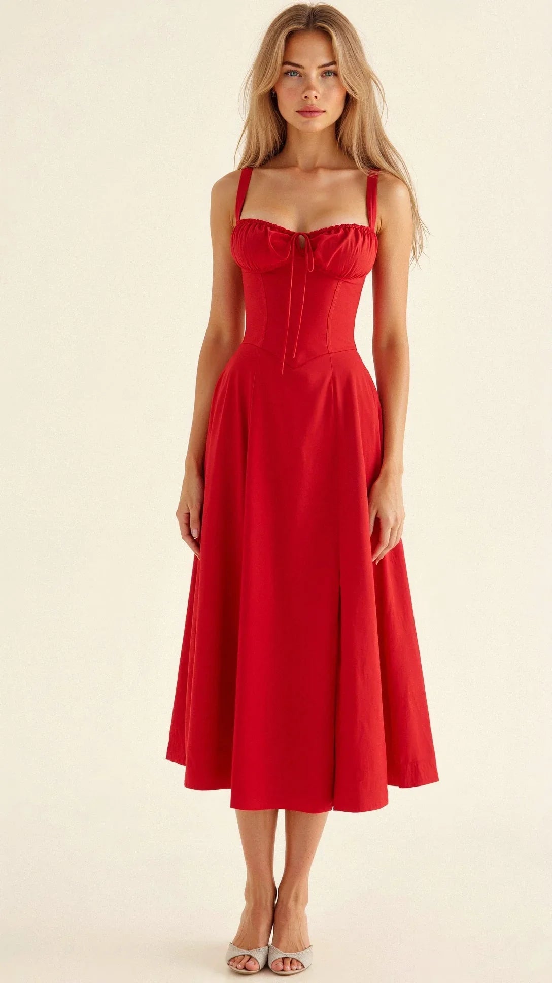 Bloemenjurk | Elegante Bustier Met Taille Shaper 5