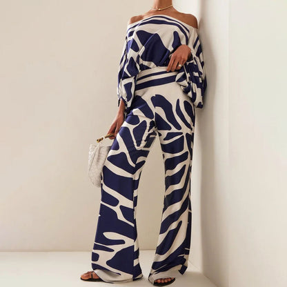 Dames Pyjama Set Satijn Zacht Tweedelig Elegante Slapen