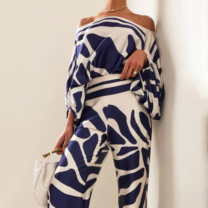 Dames Pyjama Set Satijn Zacht Tweedelig Elegante Slapen