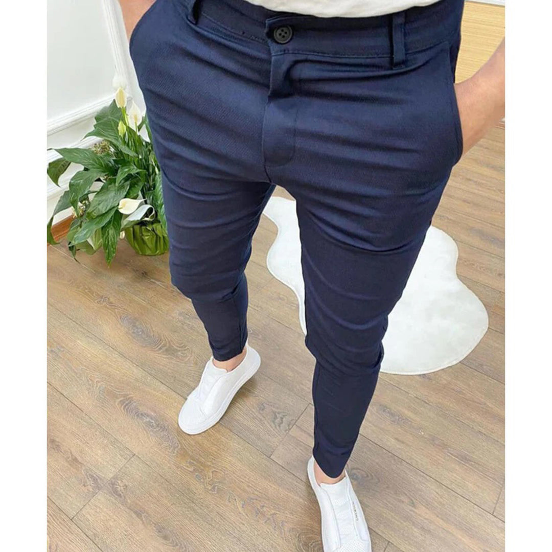 Elegante Herenbroeken Comfortabel Zwart